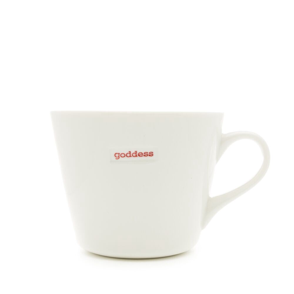 Medium Ceramic White Mug - Goddess