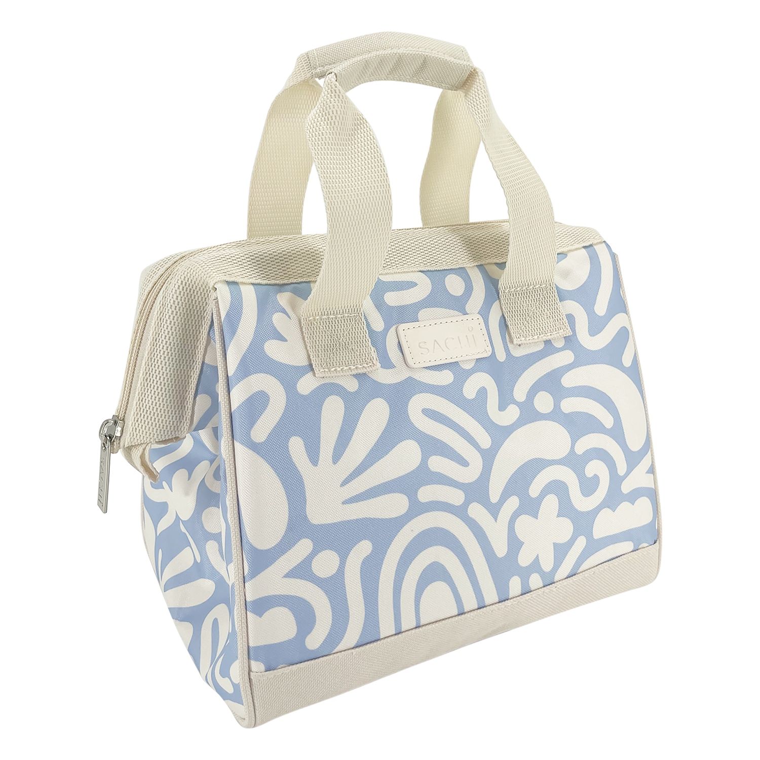 Sachi Style 34 Insulated Lunch Bag, Colour: Blue Squiggles