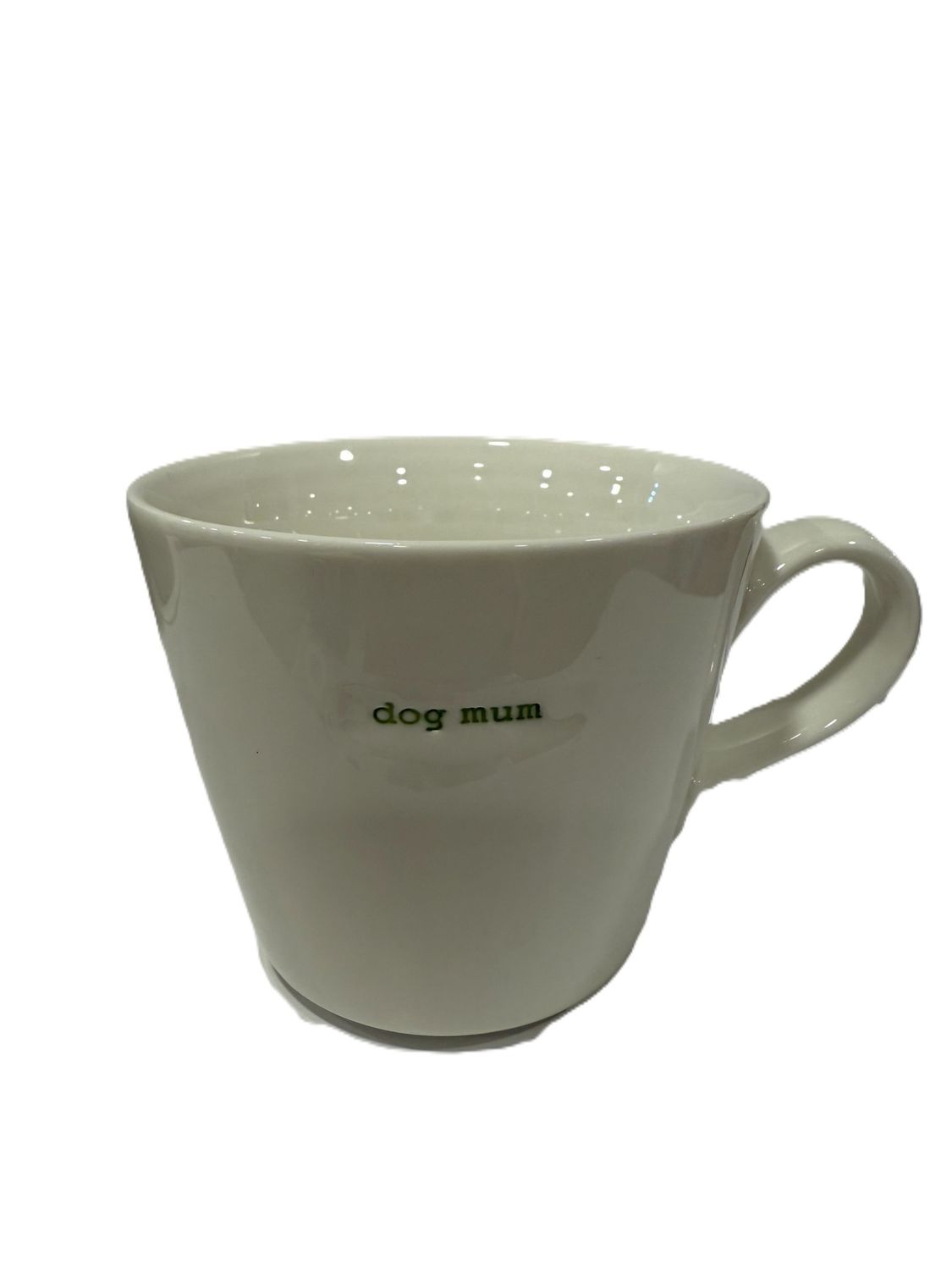 Medium Ceramic White Mug - dog mum
