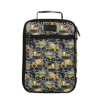 Insulated Junior Lunch Tote - Construction Zone
