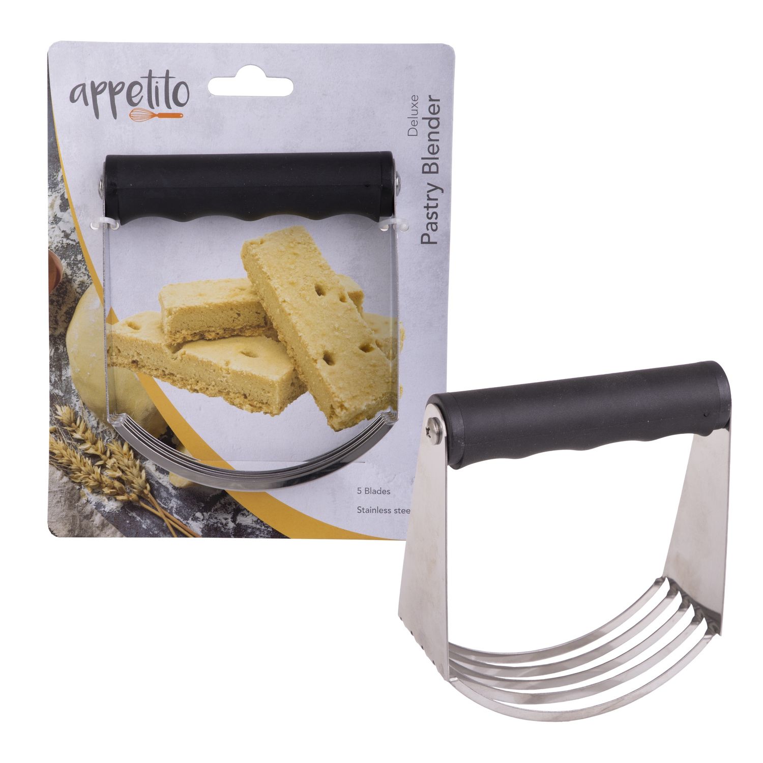 S/S Deluxe Pastry Blender Soft Grip