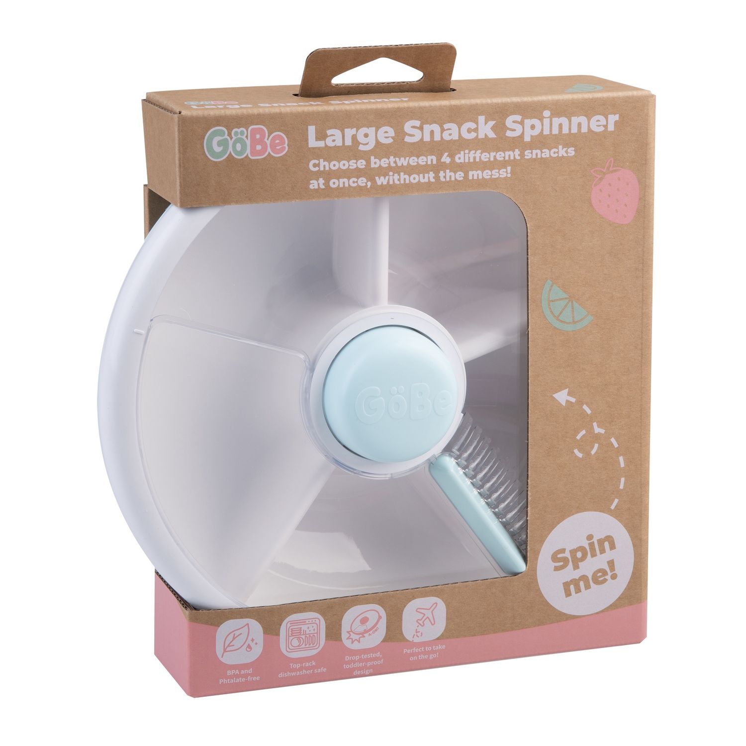 Gobe Large Snack Spinner, Colour: Blue