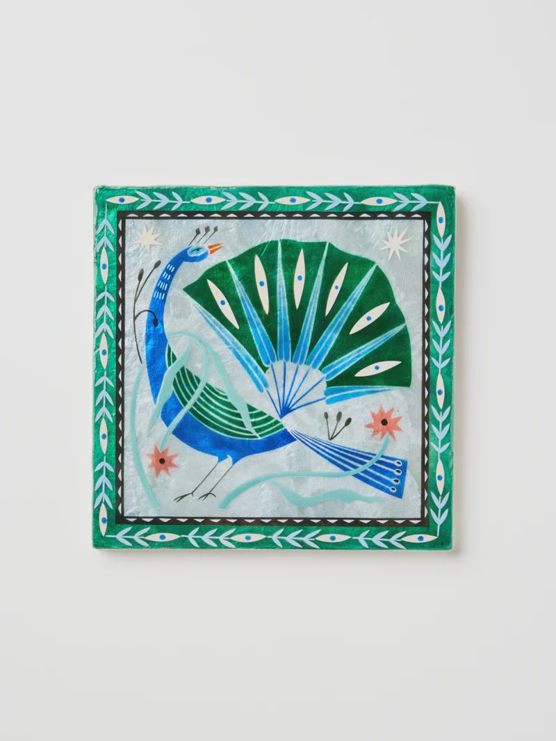Fable Peacock Blue Square