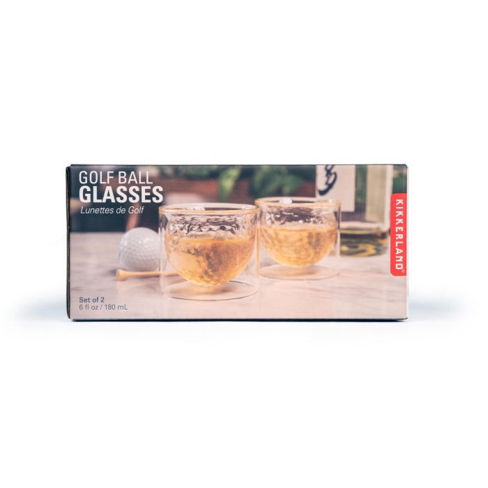 Golf Ball Glasses Set of 2