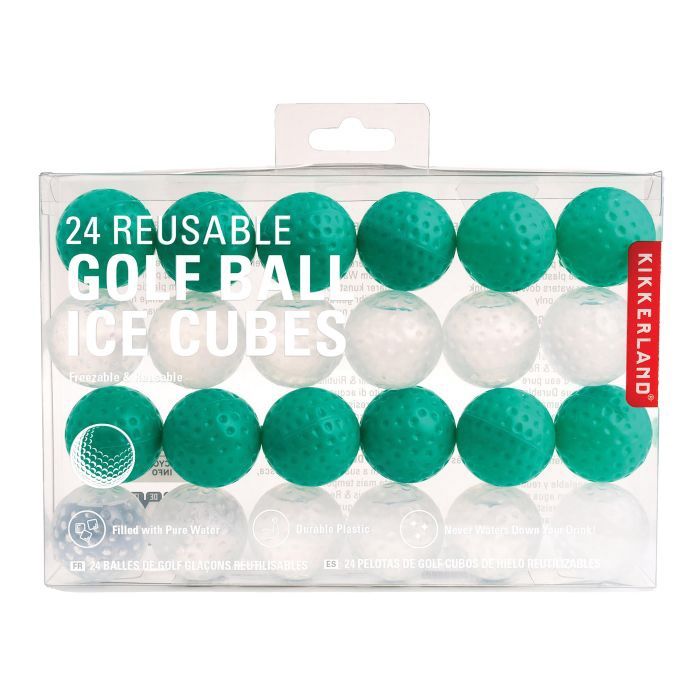 Golf Ball Ice Cubes Set of 24