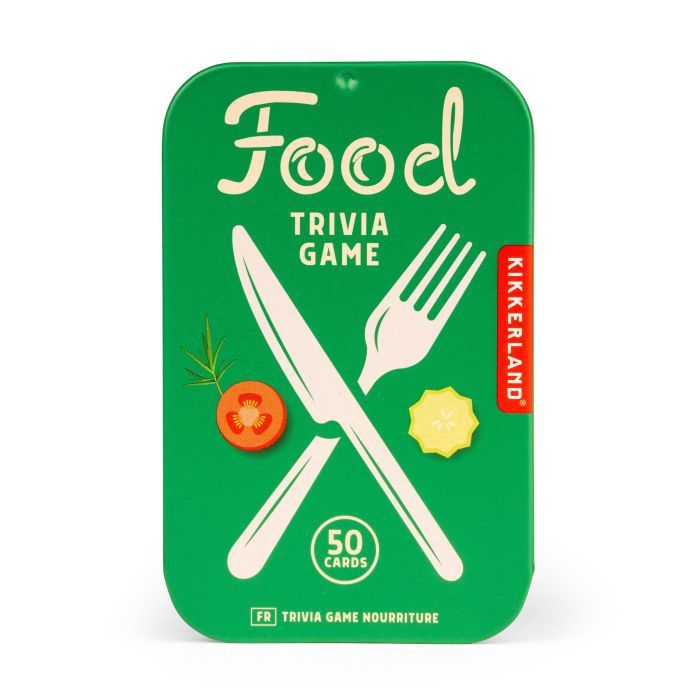 Trivia Game in Tin, Print: Food