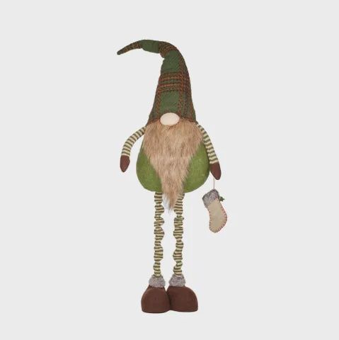 Standing Gnome Fabric - Green