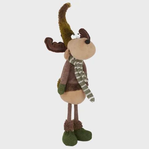 Moose Stand Felt 20x18x52cm Green/Brown