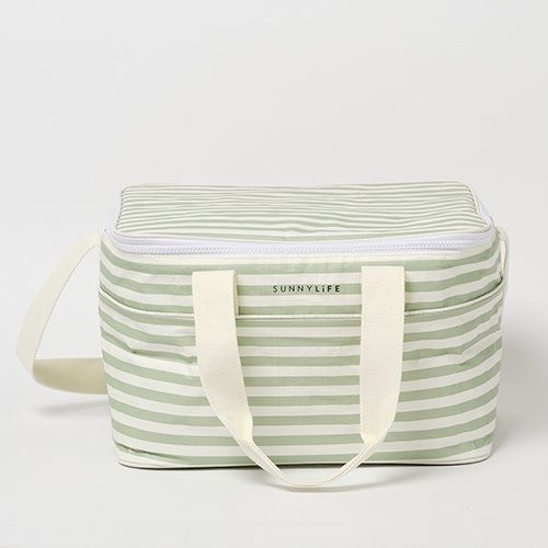 Light Cooler Bag Sea Sage Stripe