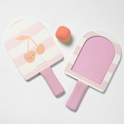 Kids Velcro Beach Bats Cotton Candy Cherry