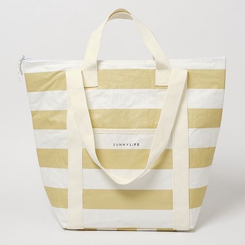 Light Cooler Tote Butternut Stripe