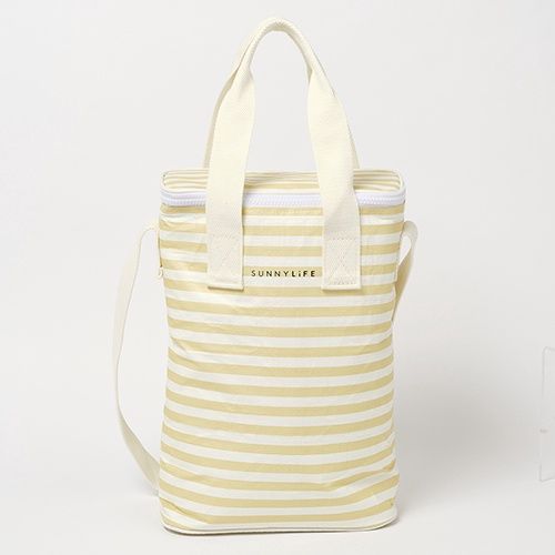 Light Cooler Drinks Bag Butternut Stripe