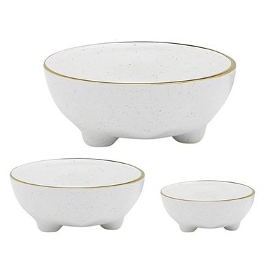 Speckle S3 Nesting Bowl Milk/Gold
