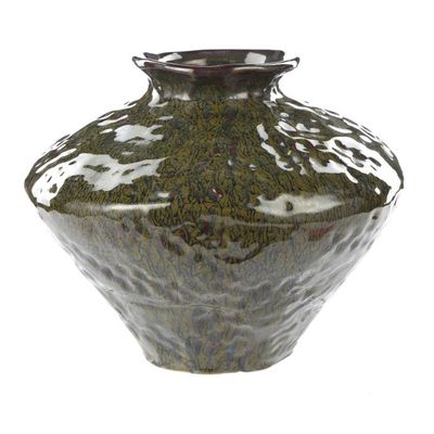 Silva Ceramic Vase Small Green 26x26x21.5cm