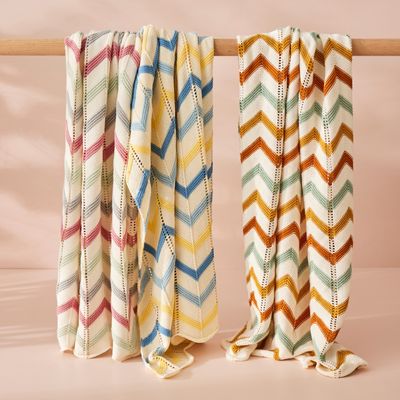 Blue Zig-Zag Blanket
