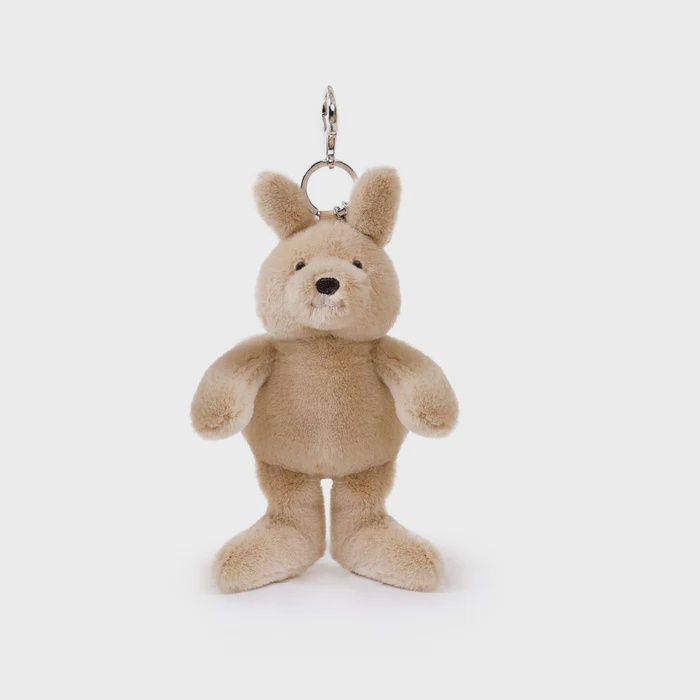 Kip Kangaroo Bag Charm (Vegan Angora) 7&quot;/ 18 cm