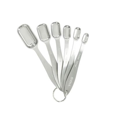 Premium Stainless Steel Spice Jar Measuring Spoons 6pcs Set