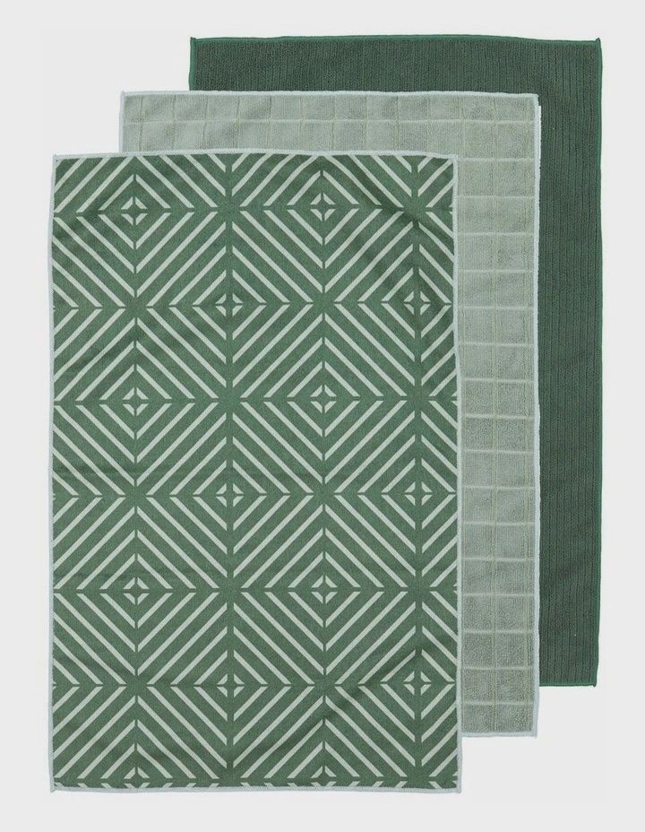 Benton Green Microfibre Kitchen Towel 4pk