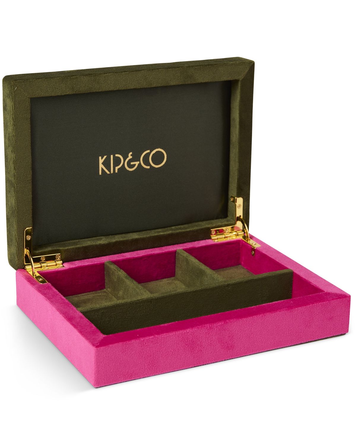 Prickly Pear Velvet Jewellery Box - Small