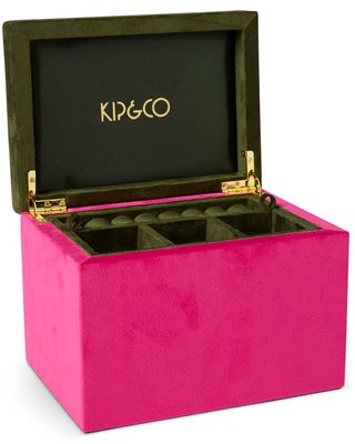 Prickly Pear Velvet Jewellery Box - Large
