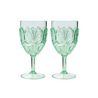 Summer Pop Set Of 2 Outdoor Wine Glasses