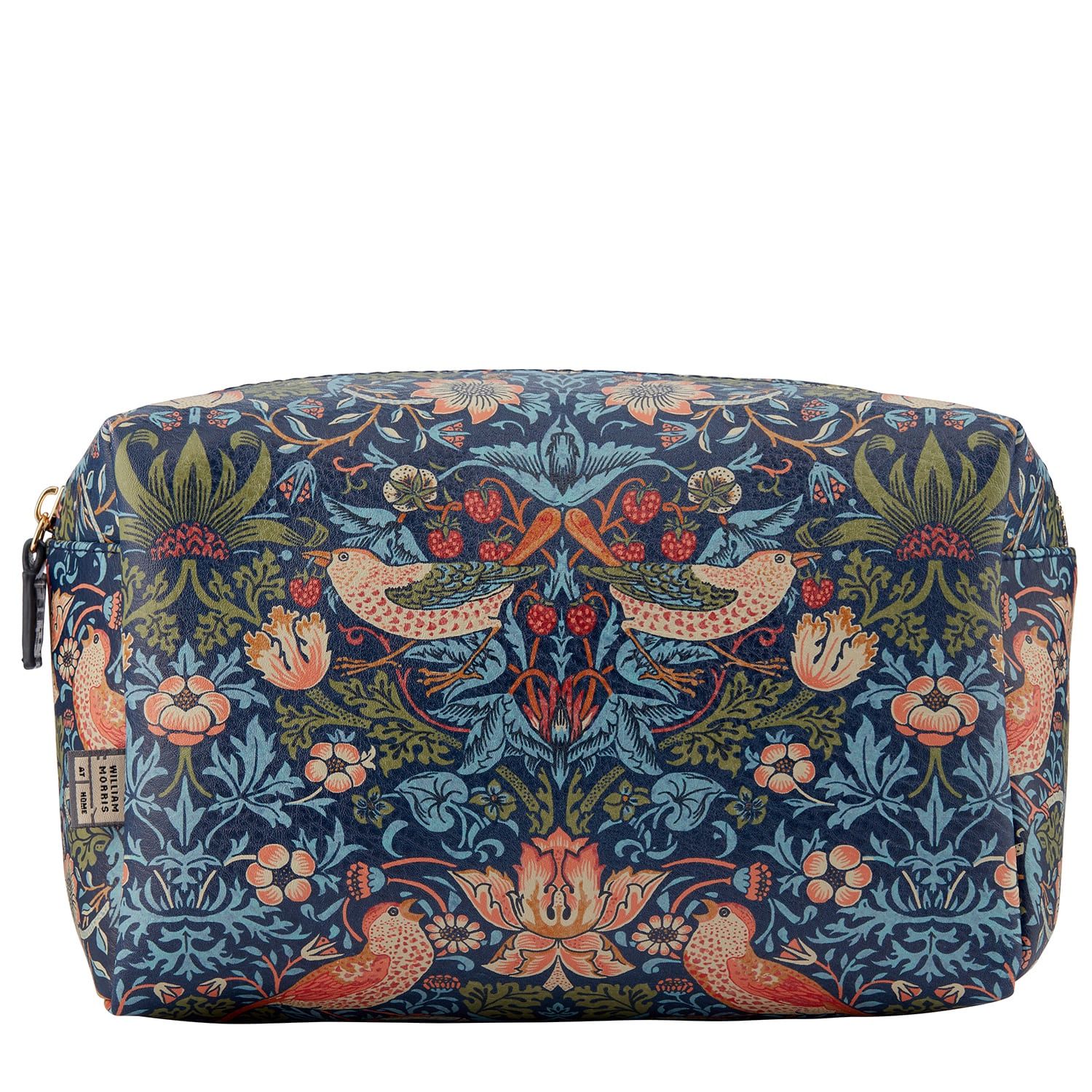 William Morris at Home Strawberry Thief Large Toiletry Bag Blue