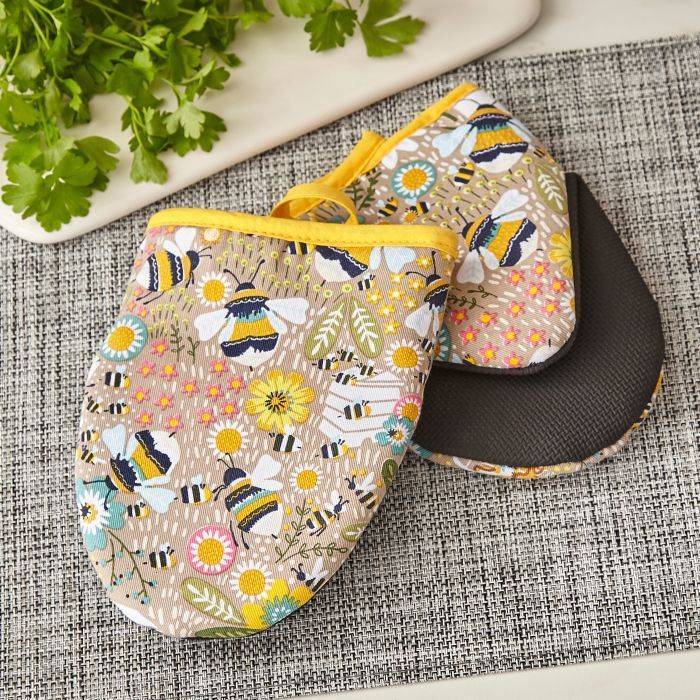 Bee Keeper Microwave Mitts Set/2 Multi-Coloured