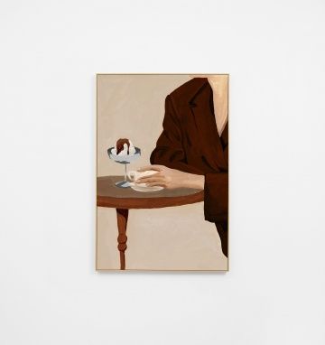 Evening Demitasse Nougat Canvas by Middle of Nowhere