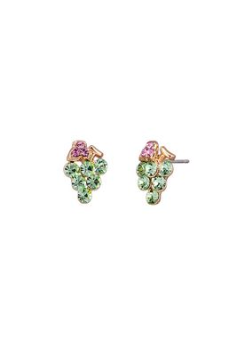 Green Crystal Vine Grape earring