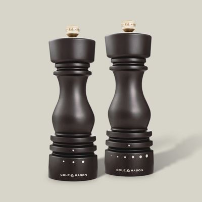 London Chocolate Wood Salt &amp; Pepper Mills - 18cm *