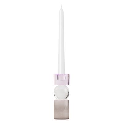 Miley Grey Candle Holder 14cm