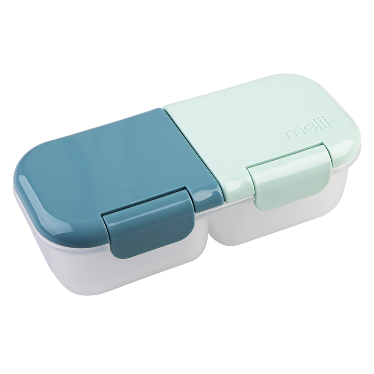 2 Compartment Snack Container - Blue &amp; Mint