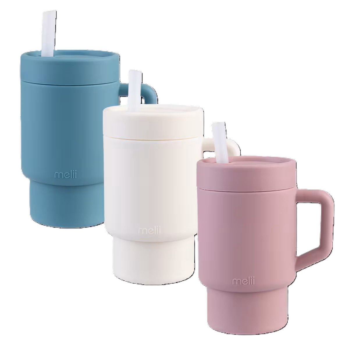 Silicone Tumbler w Straw