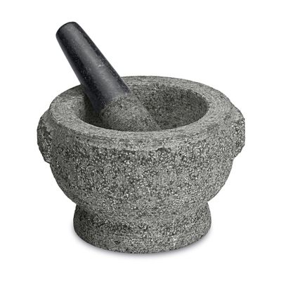 Rough Grey Mortar &amp; Pestle