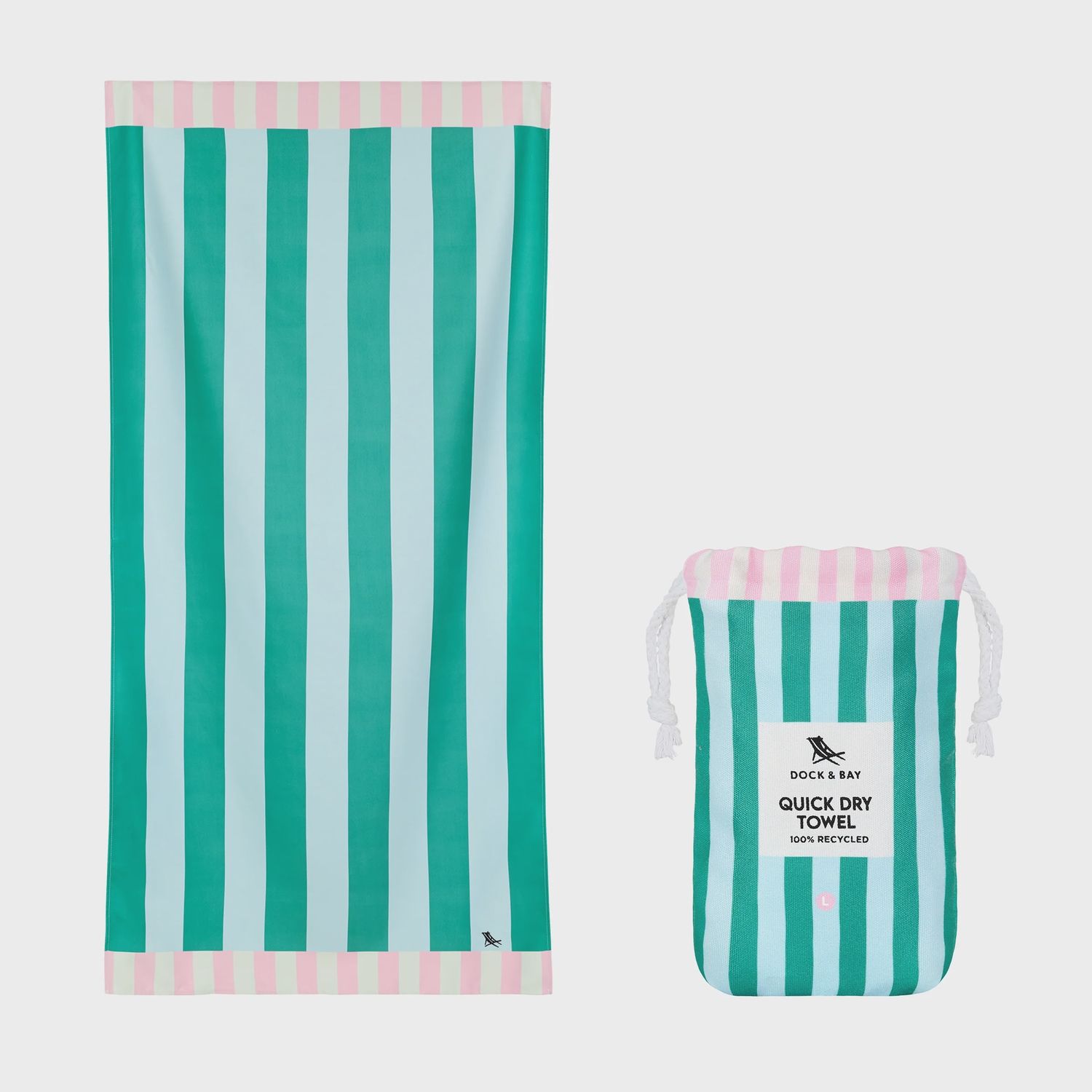 Beach Towel Summer &amp; Patterned Collection - Large, Colour: Pastel Pier
