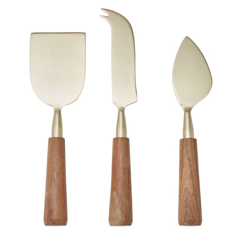 Acacia Wood Cheese Knife  Set/3