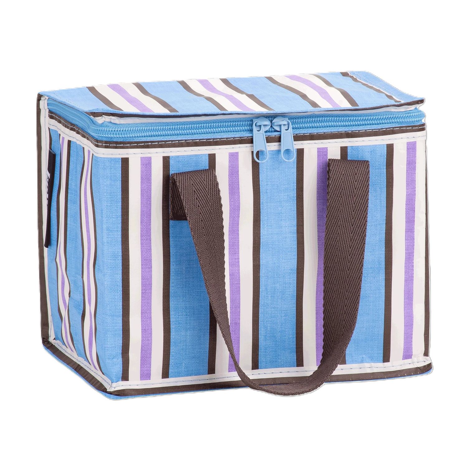 Lunch Box Choc Blue Stripe