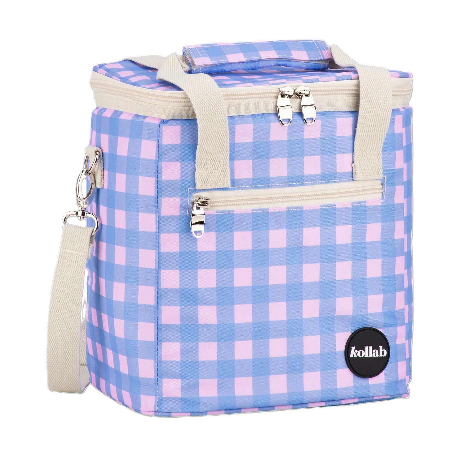 Mini Cooler Sky Berry Gingham