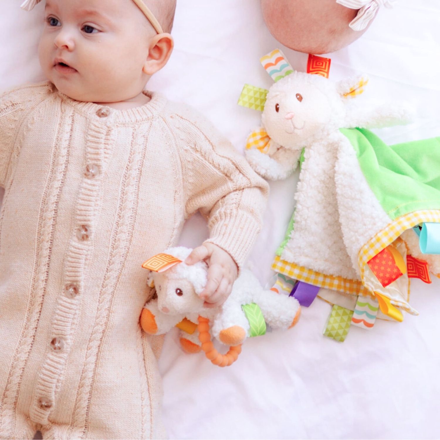 Taggies Sherbert Lamb Teether Rattle