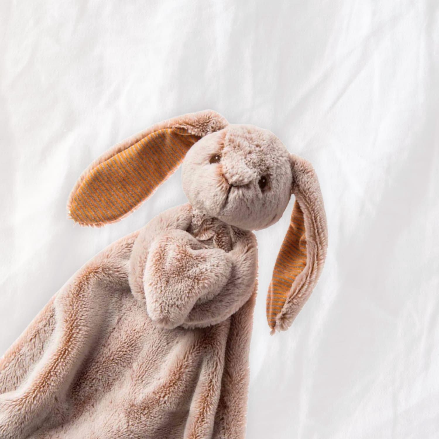 Nursery Silky Tan Bunny Lovey 33cm