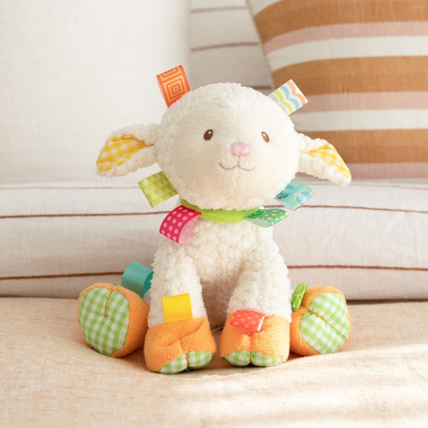 Taggies Sherbert Lamb Soft Toy 30cm