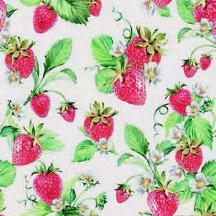 Garden Strawberries - Paper Napkins - Pack of 20 - Luncheon Size