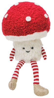 Fluffy Toadstool Sitting Decoration - Large
