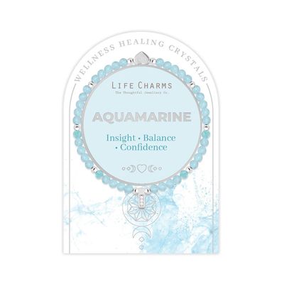Life Charms Healing Stones Aquamarine Bracelet
