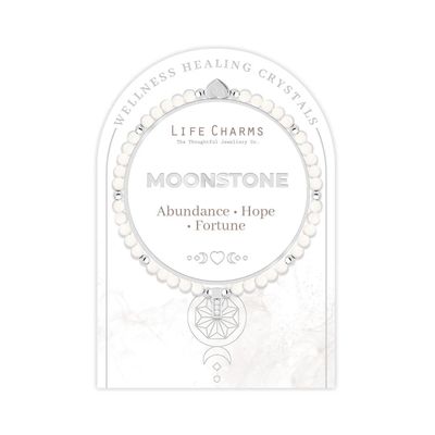 Life Charms Healing Stones Moonstone Bracelet