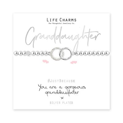 Life Charms Just Because Granddaughter Bracelet
