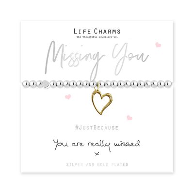 Life Charms Just Because Missing You Bracelet