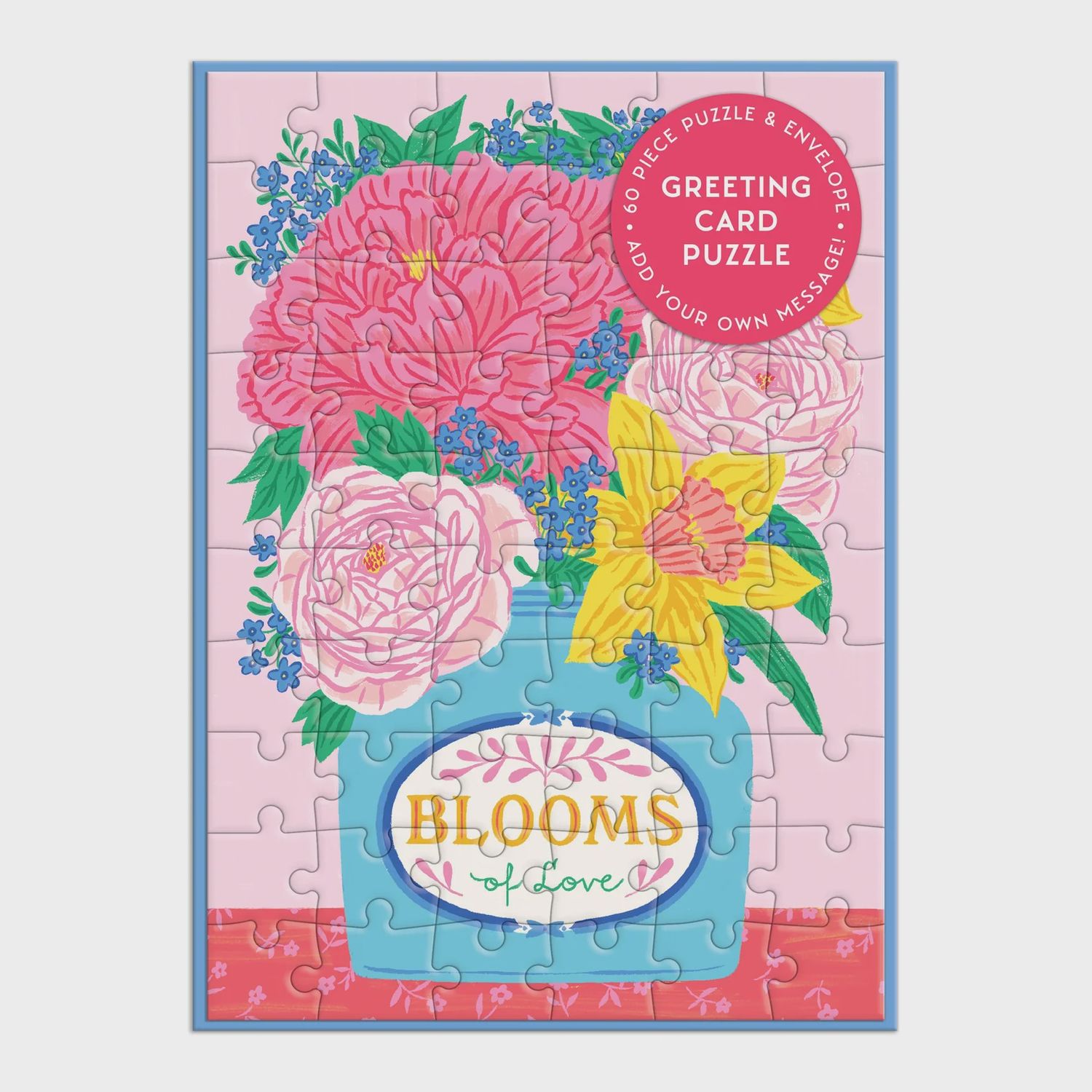 Blooms of Love Greeting Card Puzzle Multi-Coloured