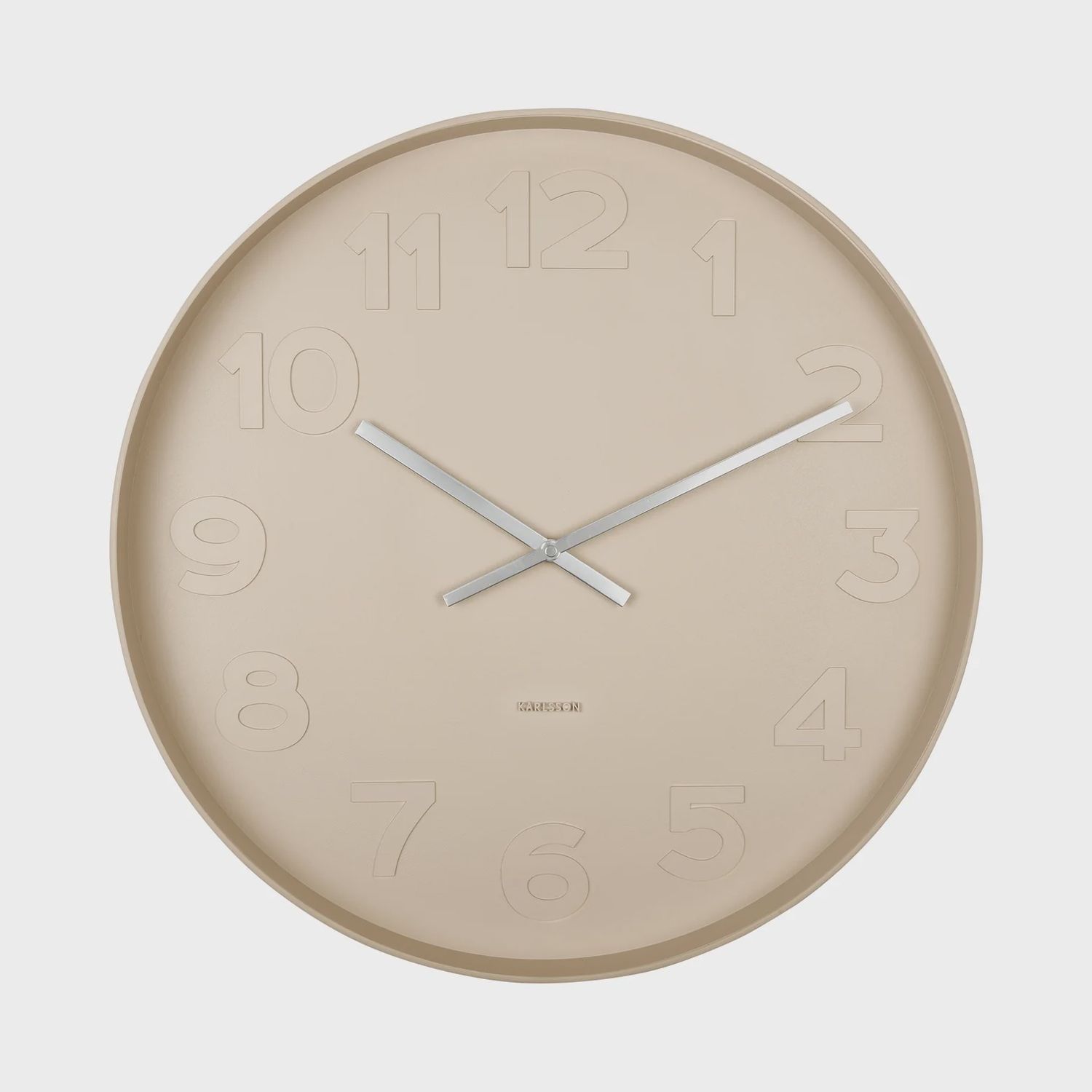 Mr Brown Wall Clock Sand Brown 51x51x7cm
