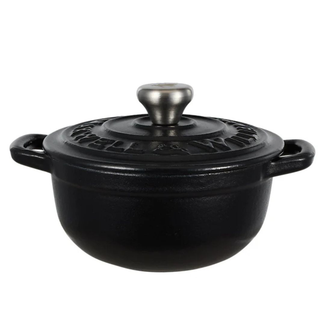 Cast Iron Cocotte Black 9.5cm / 260ML Gift Boxed